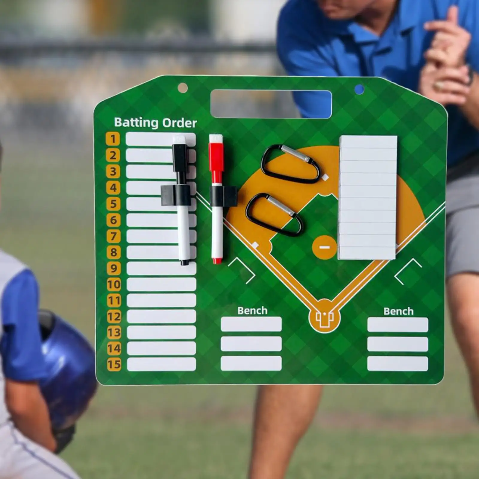 Baseball Lineup Board Coaches Marker Whiteboard Training Aid Double Sided baseball training equipment