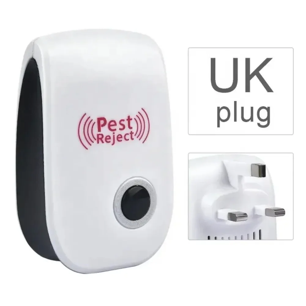 Modern EU US UK Plug Ultrasonic Repeller Reject Electronic Mosquito Killer Light Trap Lamp Repellant Pest Control