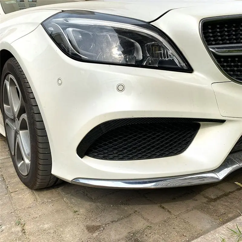 메르세데스 벤츠 CLS 클래스 C218 X218 2014-2017 AMG 라인용 A13Z-프론트 범퍼 스포일러 (블랙)