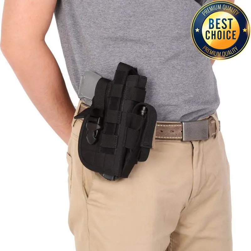 Nylon Tactical Pistol Holster for Right Hand