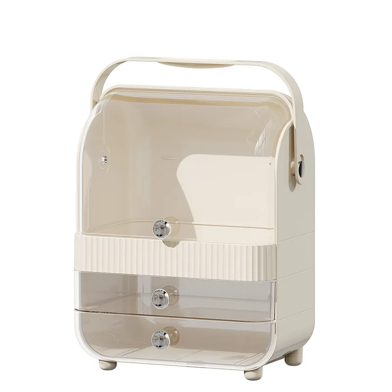 Household Bedroom Cosmetics Storage Box Drawer Mask Lipstick Skin Care Products Dustproof Large Capacity Organizing Storage Box 4