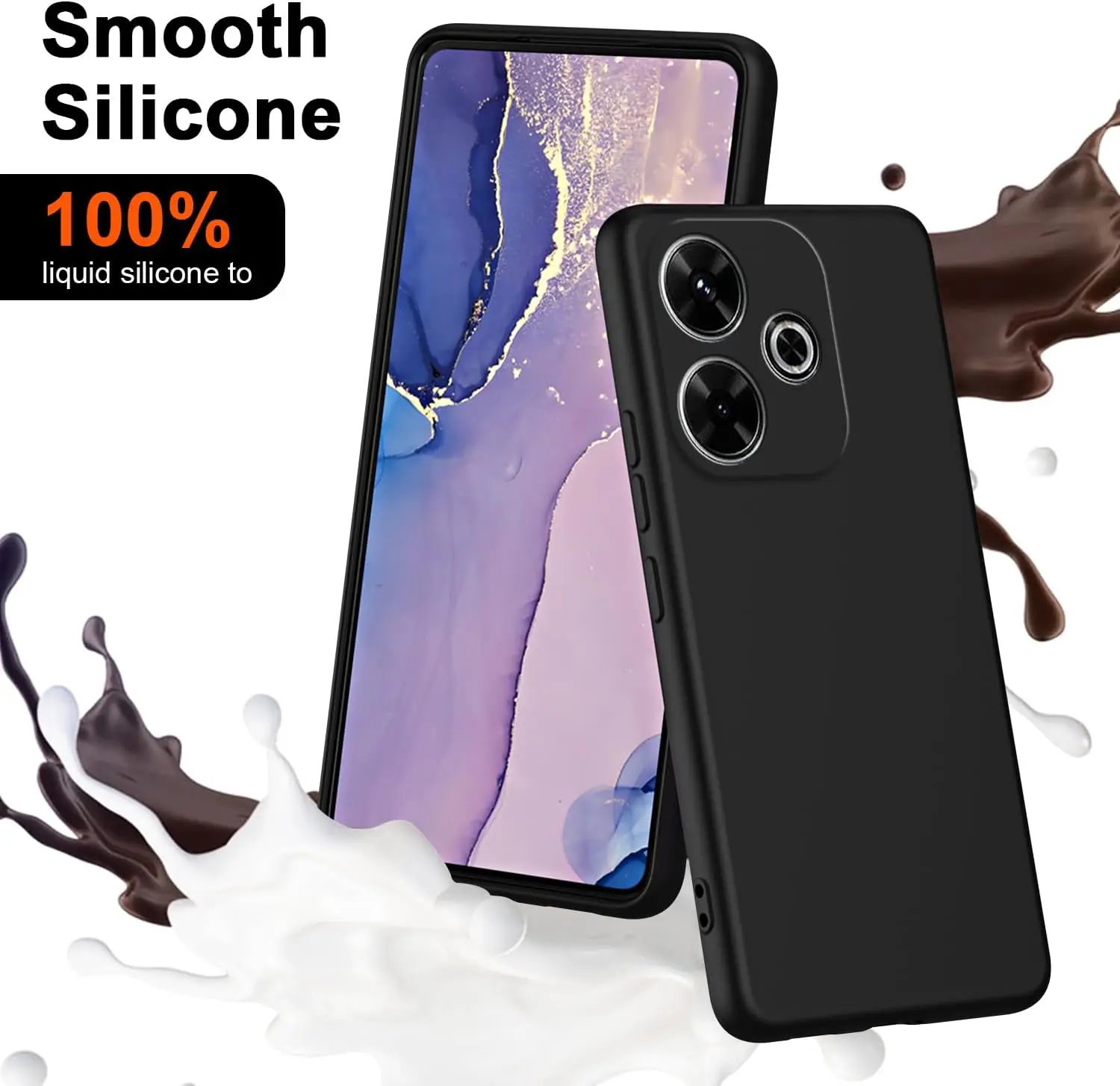 Colorful Flexible Liquid Silicone Protective Phone Case - Premium TPU Cover
