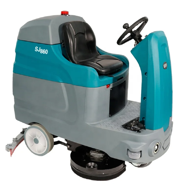 SJ900BT Automatic Ride On Electric Auto Industrial Floor Scrubber Floor Sweeper