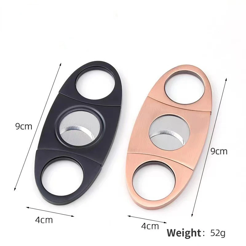 

Copper Brushed Cigar Scissors, Black Stainless Steel, Cigar Cutter, Knife Tools, Wholesale