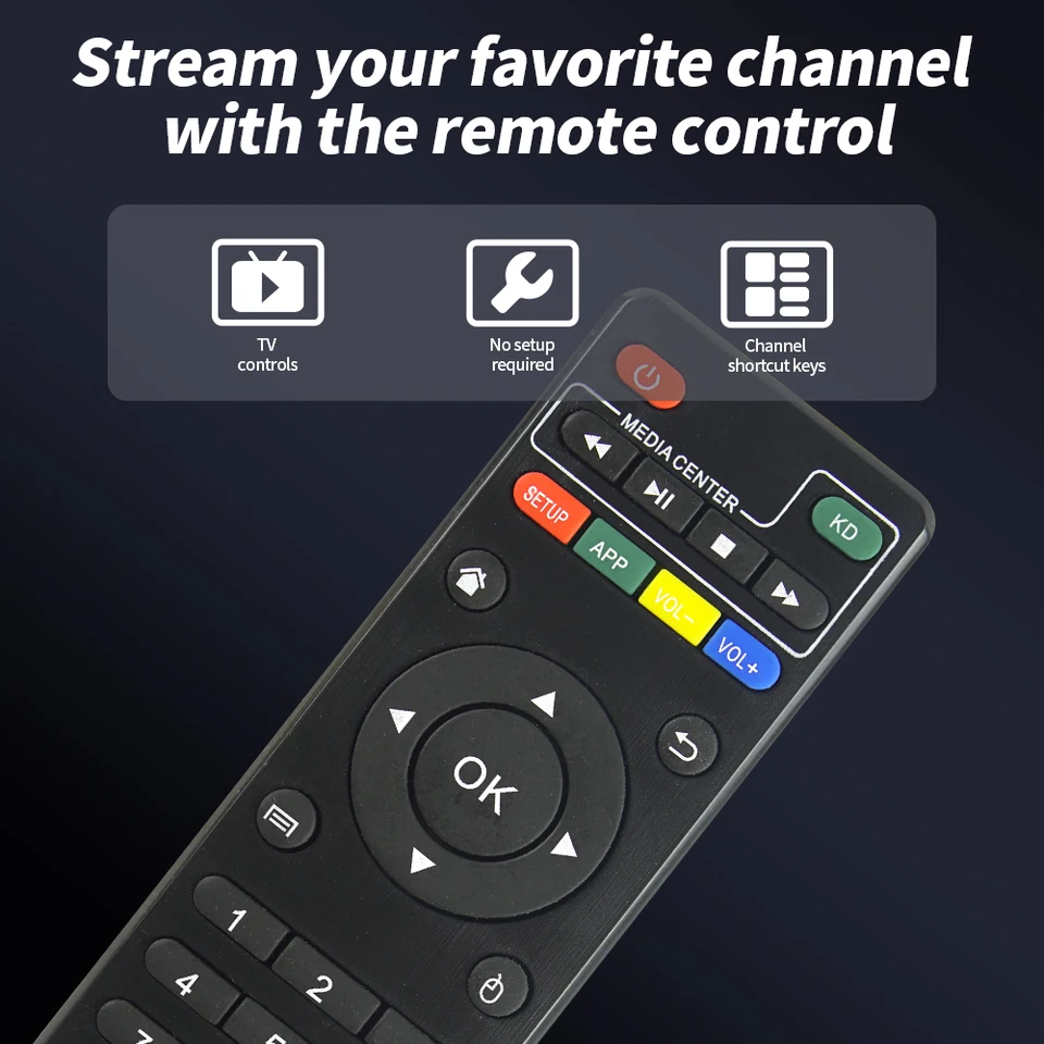 Télécommande De Rechange Originale Pour Mxq, Mxq 4K, Mxq Pro, Mxq Pro 4K, H96, M8, M8N, T95