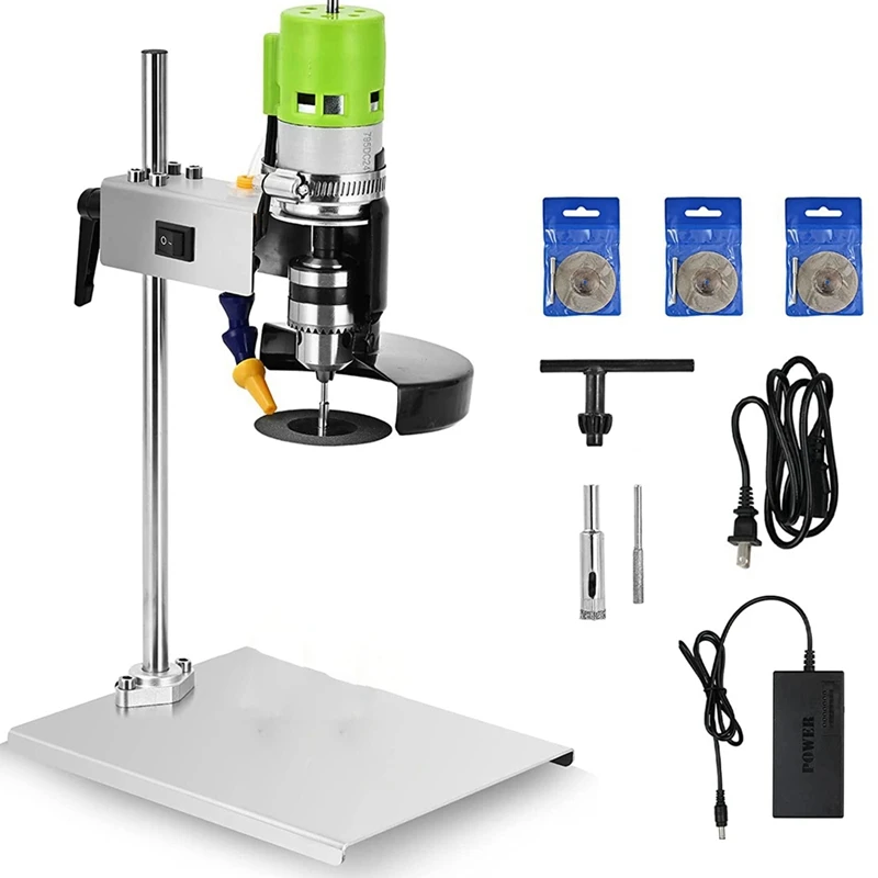 

Устройство для резки стеклянных бутылок, устройство для шлифовки, сверлильный станок с 12 абразивными лезвиями для самостоятельной сборки, 110 В, 150 Вт, вилка стандарта США