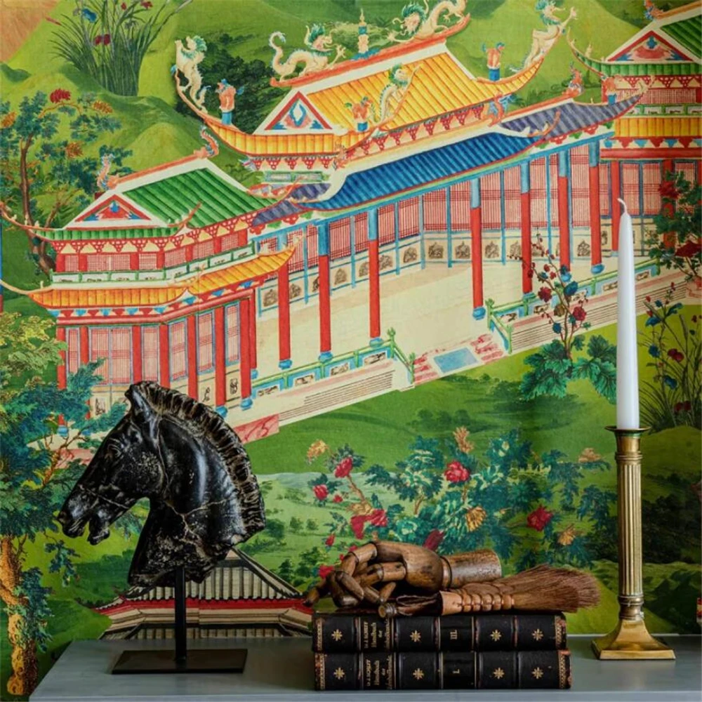 personalizado sudeste wallpaper para sala wallcloth yellowstone 03