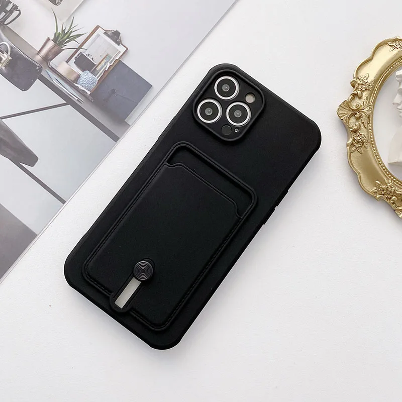 Shockproof Card Slot Wallet Phone Case - Soft Silicone Back Cover
