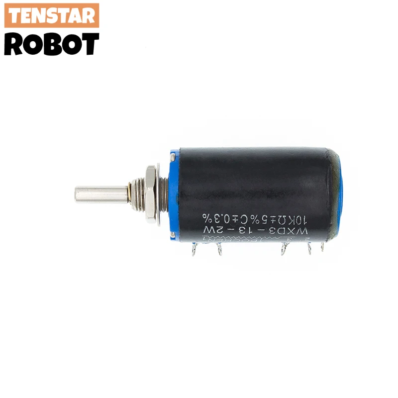 WXD3-13-2W Shaft Dia 100Ohm 1K 10K 100K 101 102 103 104 Ohm Rotary side Multiturn Potentiometer multiturn potentiometer rotary potentiometer electronic components