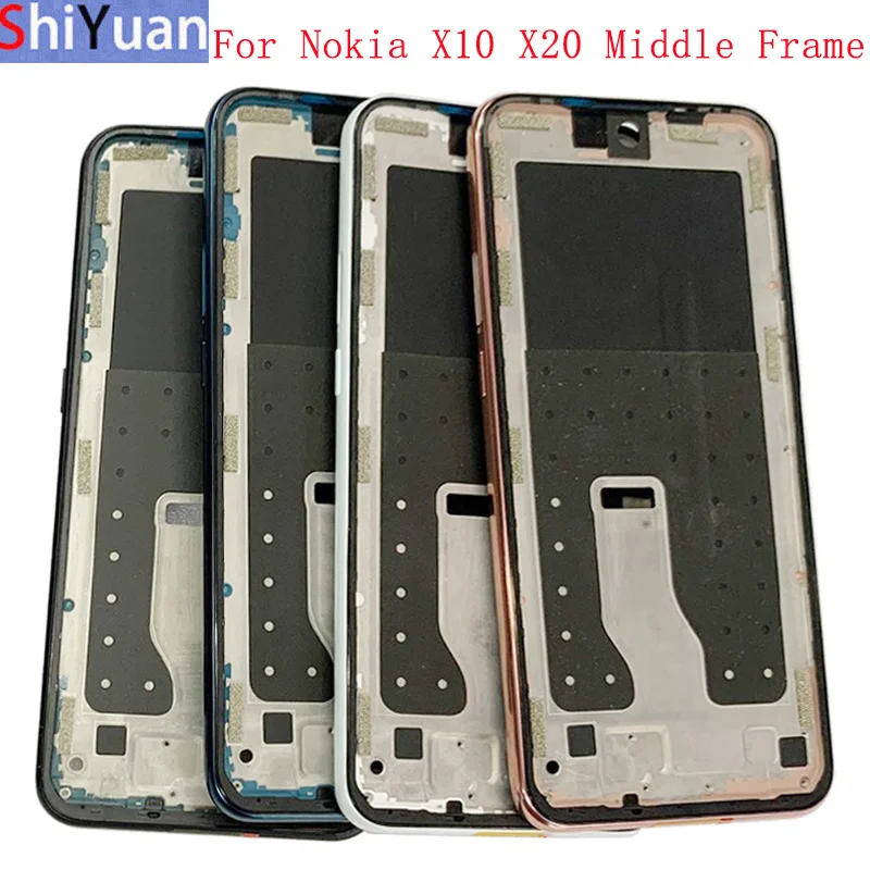 

Housing Middle Frame LCD Bezel Plate Panel Chassis For Nokia X10 X20 Phone Metal Middle Frame Repair Parts