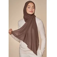 Foulard Hijab en mousseline de soie pour Femme, voile musulman ramadan ,hijab femme musulman,foulard musulmane pour femme, foulard mousseline en Jersey doux de haute qualité hijab islam voile femme musulman,70*180cm 4