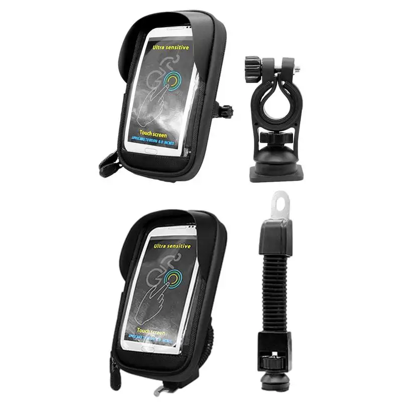 

Motorcycle Waterproof Navigation Bracket Bicycle Frame Phone Mount Front Frame Cycling Bag Ouch Screen Mobile Phone Holder