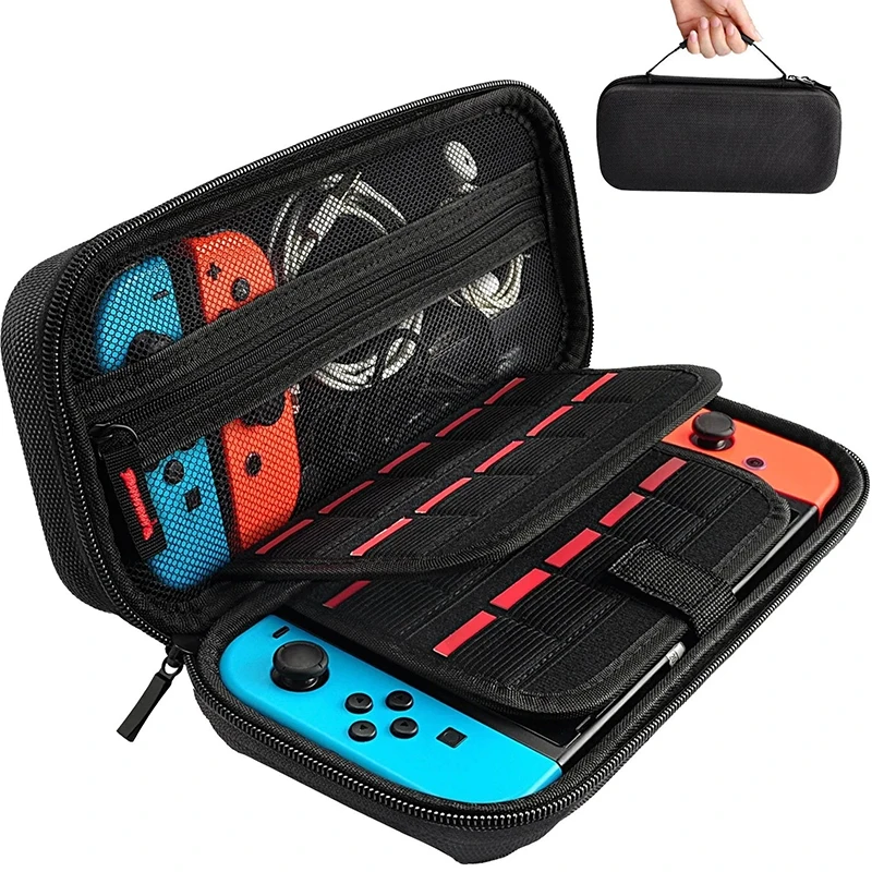 Nintendo Switch Cord Storage Bag Portable Waterproof Hard Case Protection Nintendo Switch Gaming Machine Storage Bag Accessories