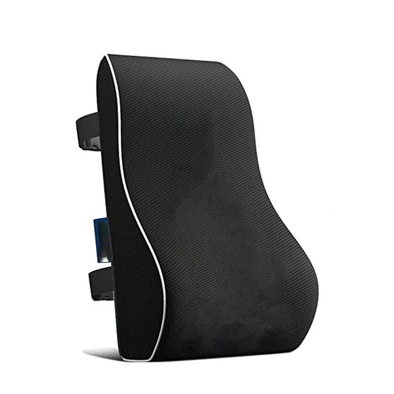 Cuscino di supporto lombare Memory Foam Cuscino per seggiolino auto Allevia il mal di schiena Morbido e confortevole per l'auto da ufficio