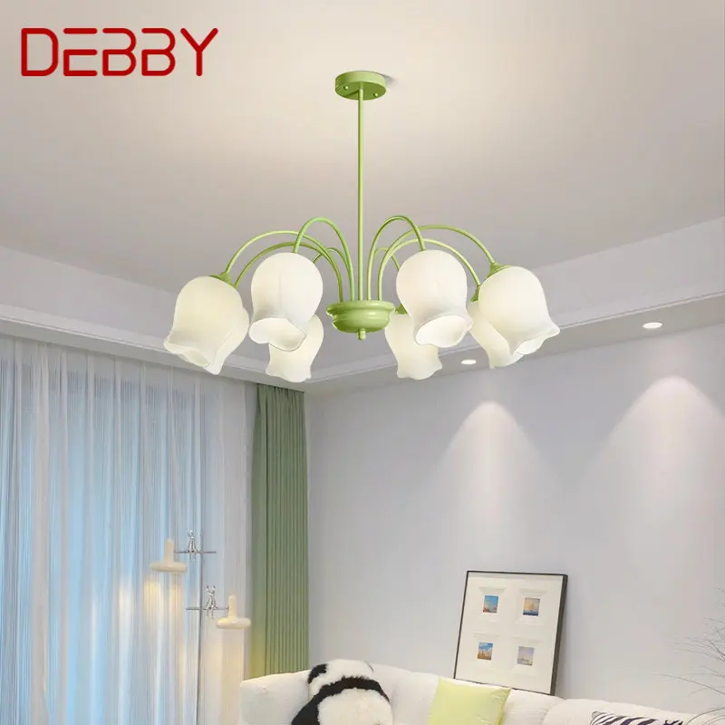 

DEBBY Modern Lighting Chandelier LED Fixtures Loft Retro Design Rope Creative Pendant Lamp for Home Bedroom
