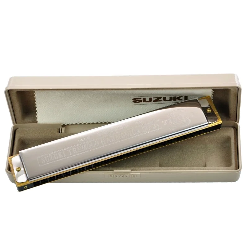 Suzuki Tremolo Octave 24-Hole Harmonica SU-24 2 Timer Key of C