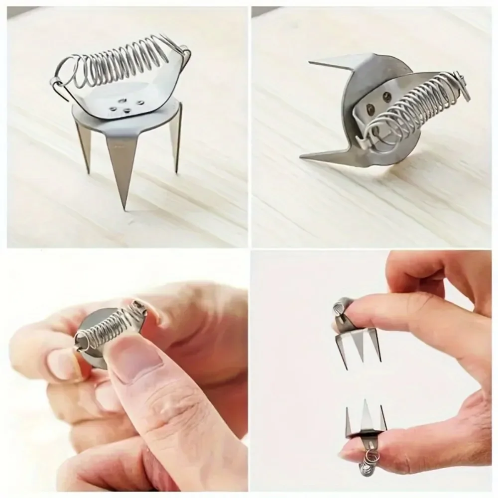 Pottery Glaze Tools Fingertip Dip Glaze Clip 2PCS DIY Stainless Steel Clip Tea Cup Small Ceramic Coloring and Glazing Tool