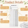 50pcs reading list bookmarks, reading log bookmarks, gifts and literary supplies for reading lovers 3