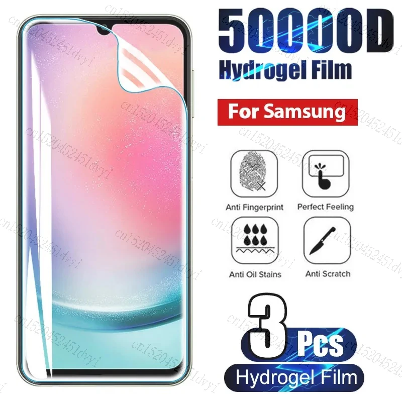 

3PCS Protective Film For Samsung Galaxy A24 4G Hydrogel Film For Samung A24 A 24 24A A245F 2023 Screen Protectors Film