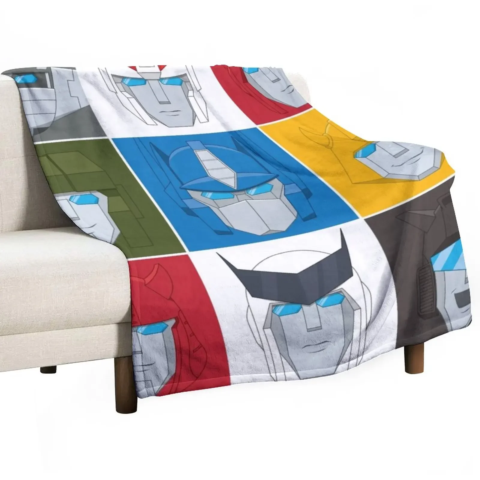 

Autobot Nine Throw Blanket Fluffys Large Plaid Summer funny gift Blankets