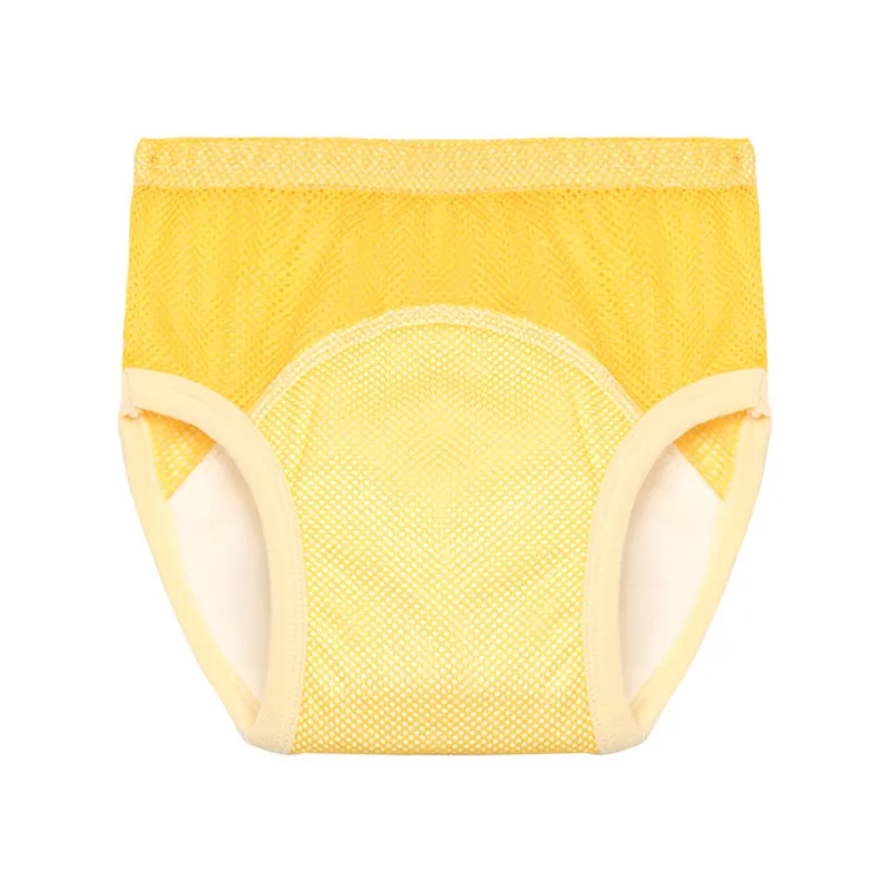 Summer Cool and Breathable Baby Underwear Solid Elastic Panties Briefs for Girls Baby's Training Pants Soft Cotton Reusable Cute