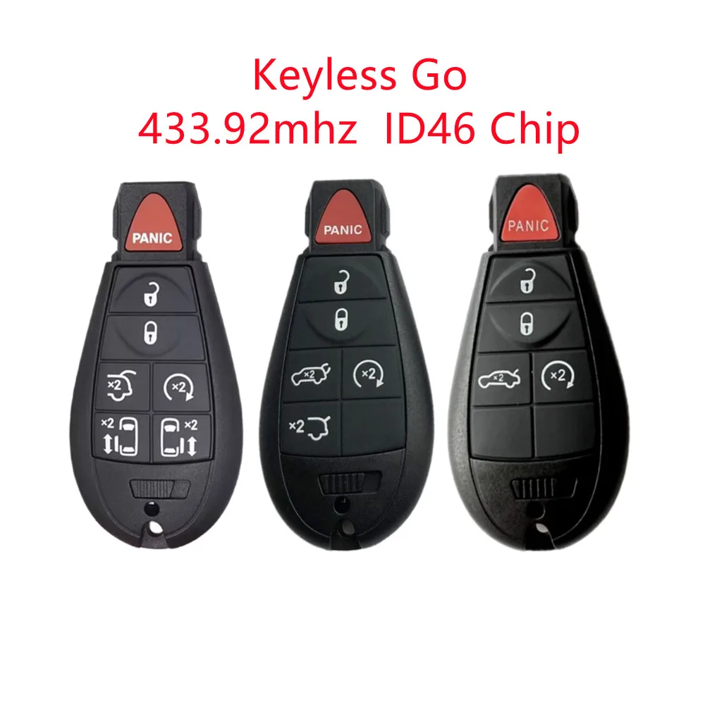 

2008-2016 ASK 433.92MHz Keyless-Go Smart Key Proximity ID46 M3N5WY783X/IYZ-C01C for Chrysler Town & Country for Jeep for Dodge