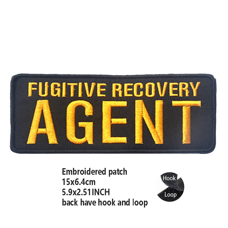 Embroidered LIVESTOCK AGENT Magic Badge Patch with Personality and Morale Appeal