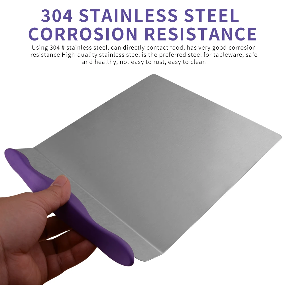 Stainless Steel Cake Tray Transfer Scoop Cake Moving Plate Baking Tool Bread Pizza Blade Lifter Shovel Pastry Scraper Bakeware
