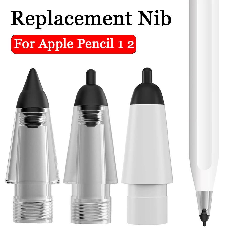 

Pencil Tips for Apple Pencil 1st 2nd Generation Tablet Pen Silent Wear-resistant Stylus Nib Cover Spare Nibs for IPad IPhone