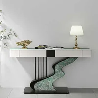 Midcentry-Table Console Nordique Moderne en Métal, Couloir d'Entrée, Table Console de Luxe, Meubles de Salon, Correction par Wohnzimmer Tisch 5