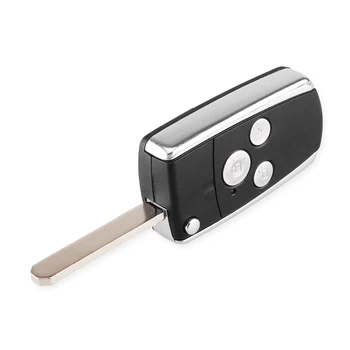 Chiavi con custodia a 3 pulsanti per Honda - KEYYOU portachiavi con custodia a conchiglia pieghevole a 3 pulsanti con vibrazione modificata per Honda