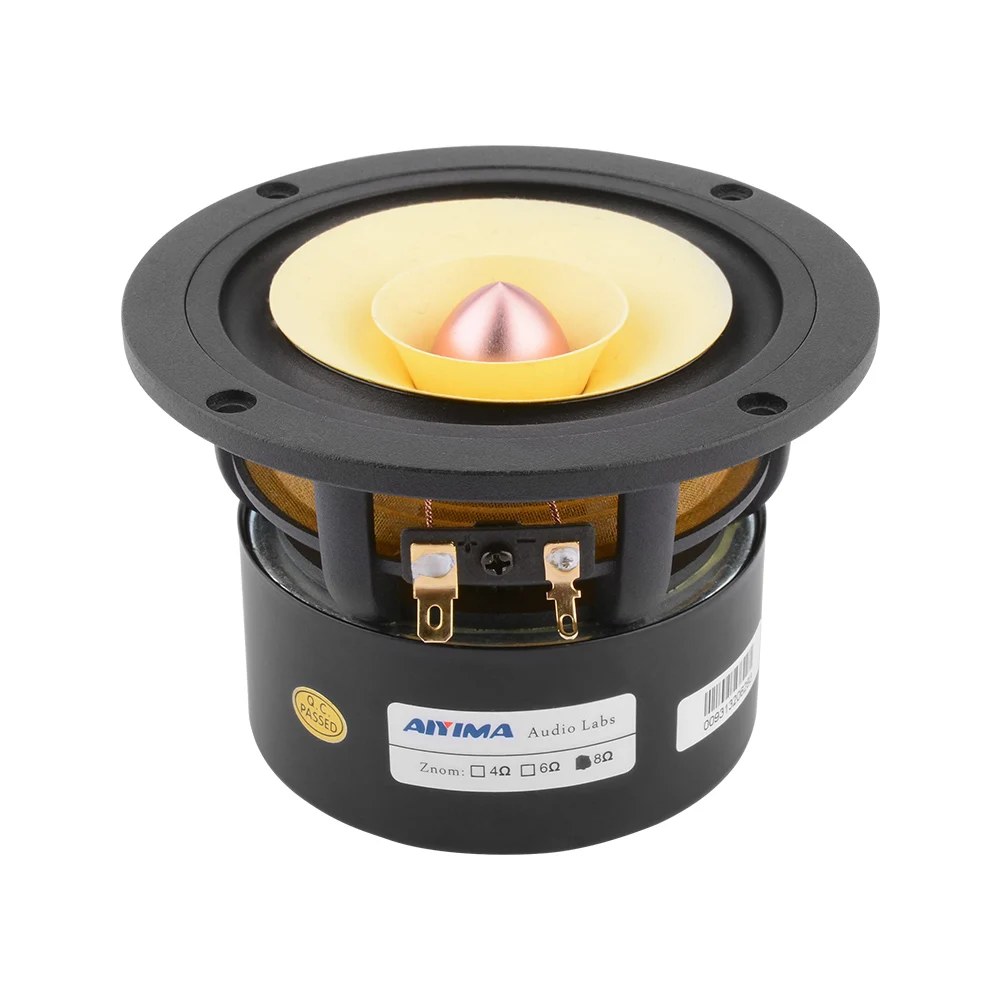 Aiyima-unidade de Coluna Gama Completa Tweeter Woofer Bala de Alumínio Áudio Home Theater Alto-falante Ohms 25w 1pc - Image 6