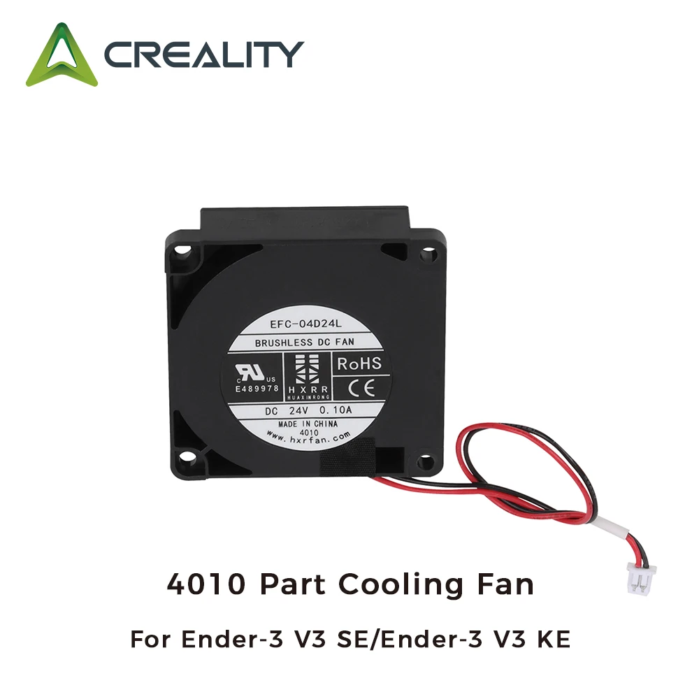 Creality nder-3 V3 KE/Ender-3 V3 SE4010 Part Cooling Fan 24V DC Cooling Fan for Ender-3 V3 KE/Ender-3 V3 SE 3D Printer