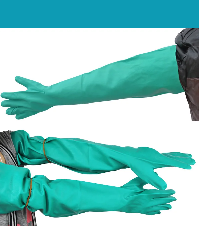 Acid and Alkali Resistant Long Rubber Gloves for nitrile gloves,dishwashing gloves,protective gloves,cleaning gloves,safety gloves