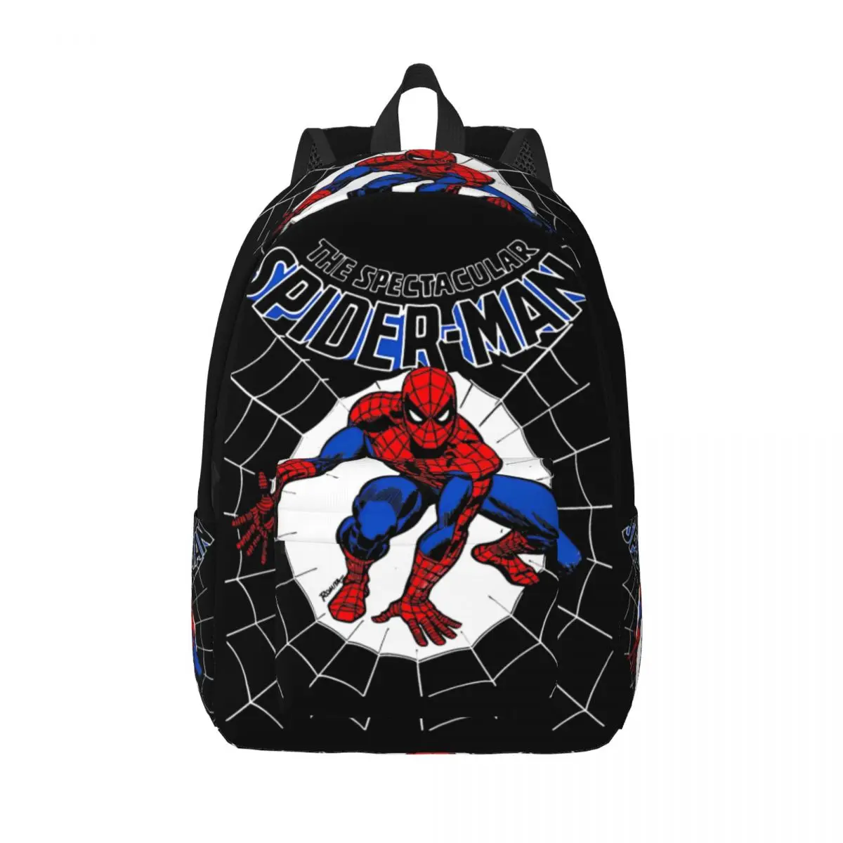 

Spider Man Hero Peter Classical Backpack Pocket High School Hiking Travel Daypack for Men Women Laptop Computer Shoulder Bag
