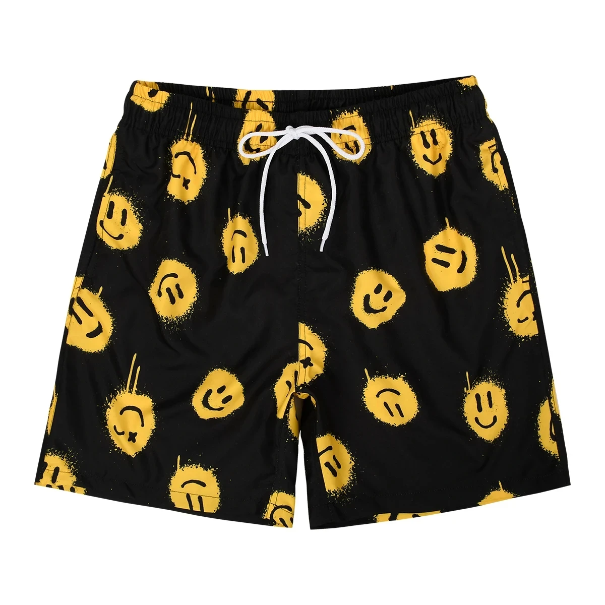 Summer Men's Shorts Smiling Face 3D Printing Hawaiian Beach Casual Surfboard Beach Shorts High Elastic Quick Dry Sweatpants 4