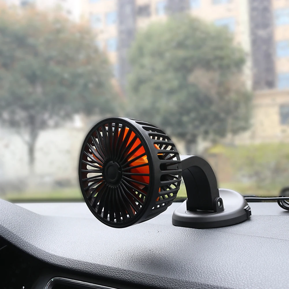 Electric Fan Car Fan 5/12/24V High Rotational Speed Car Fan Automotive Electric Defroster Summer Car Fan Cooling 2 Speed Air Circulation