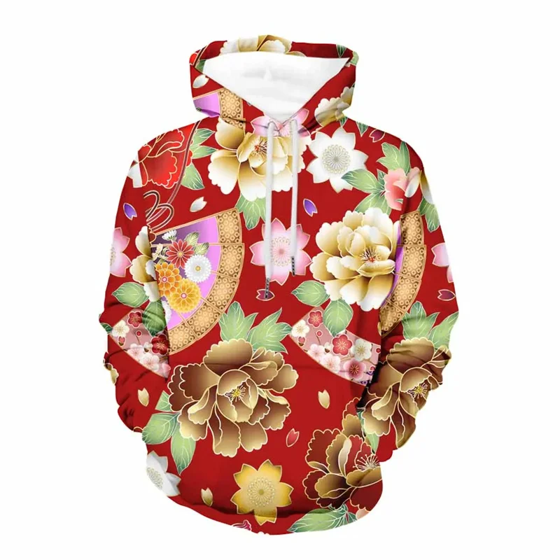 thumbnail image 1 of Nueva sudadera con capucha con estampado de flores en 3D, sudadera con gráfico floral a la moda, jerséis de manga larga estilo Harajuku, ropa urbana para mujer, 1 of 4