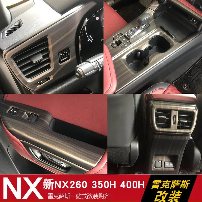 

For Lexus Nx260 NX350h NX400h 2022 ABS Central Control Gear Shift Panel Air Outlet Decorative Frame Interior Accessories
