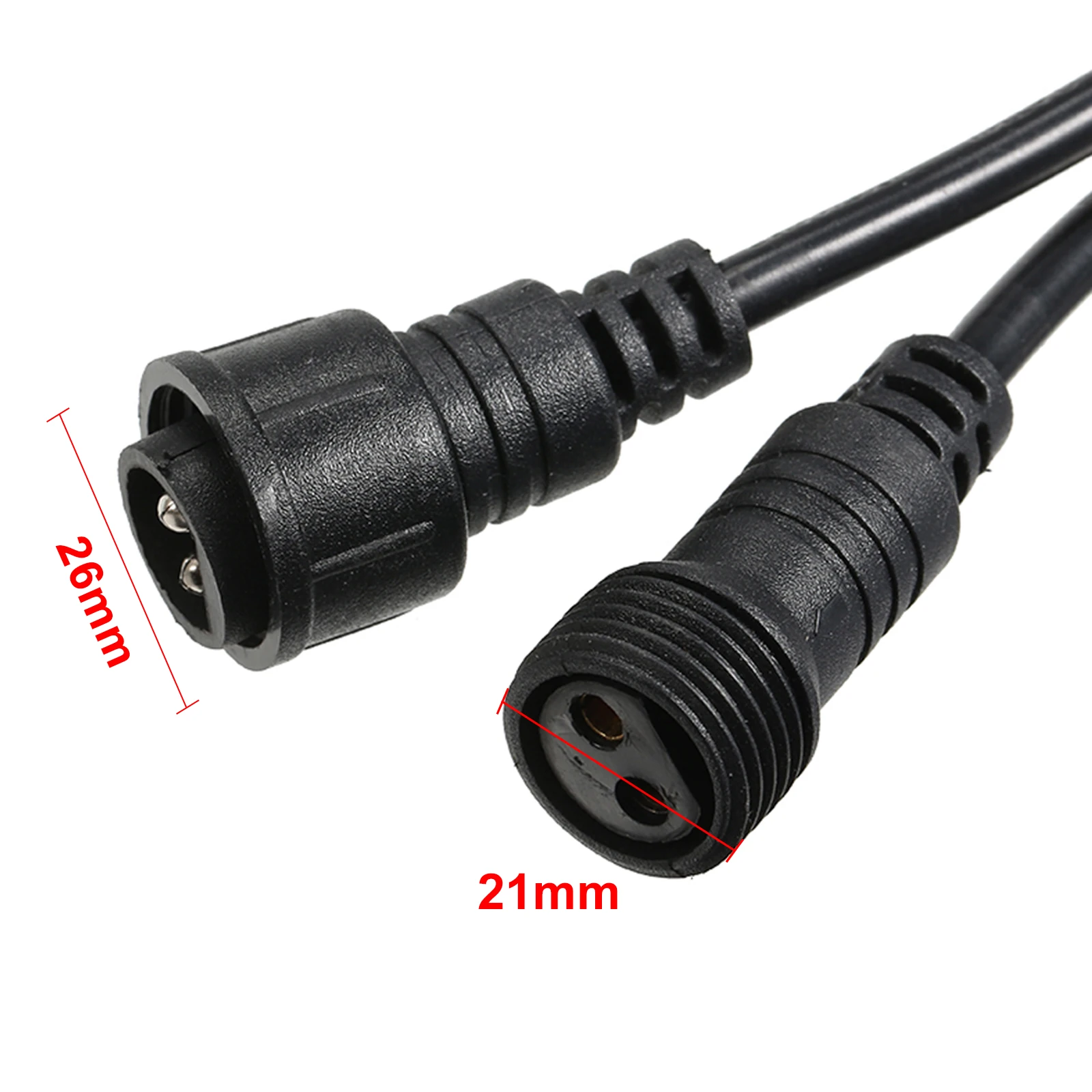 Solar Spotlight Cable Tomshine Extension Cord 3Meters/ 9.8Feet IP65 Water Resistance AC85-265V Maximum Power 1400W for String Light