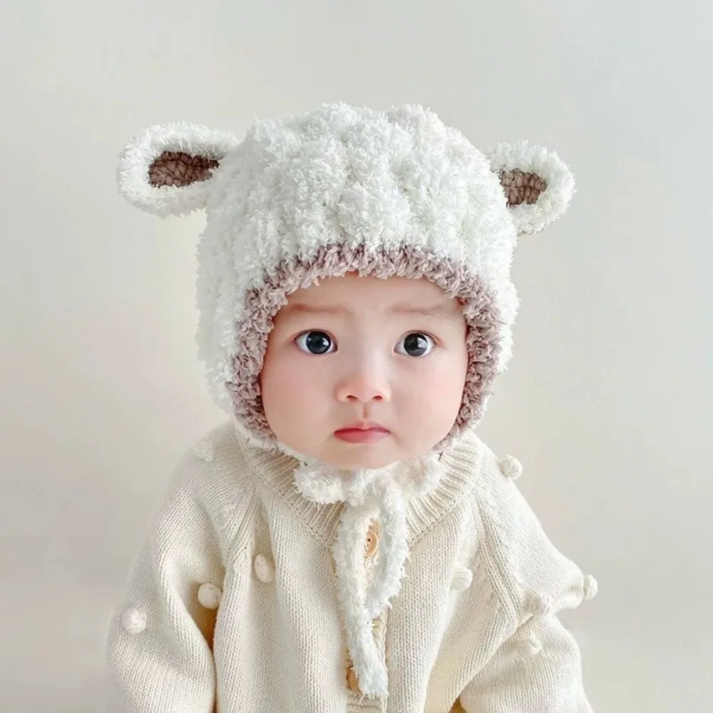 Coral Velvet Winter Ear Warm Hat for Kids