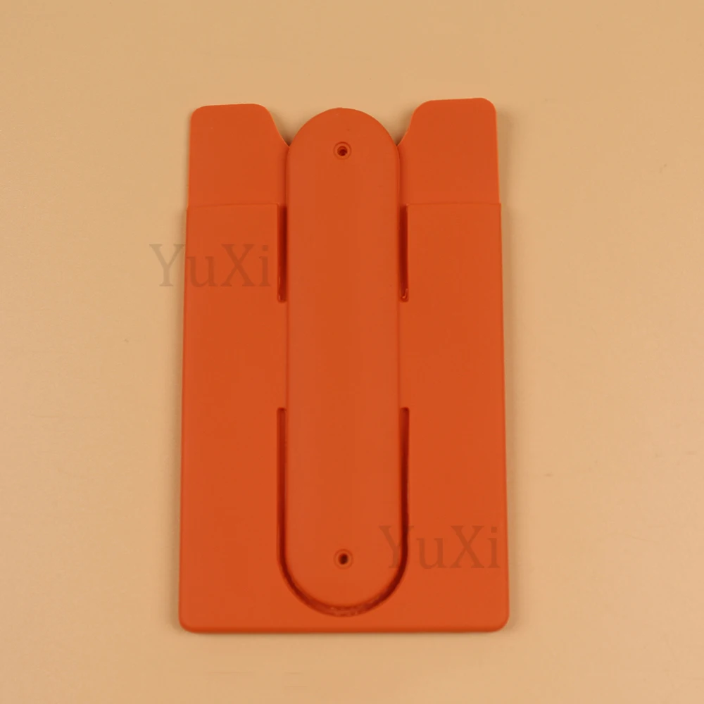 Colorful Silicone Adhesive Phone Wallet & Stand