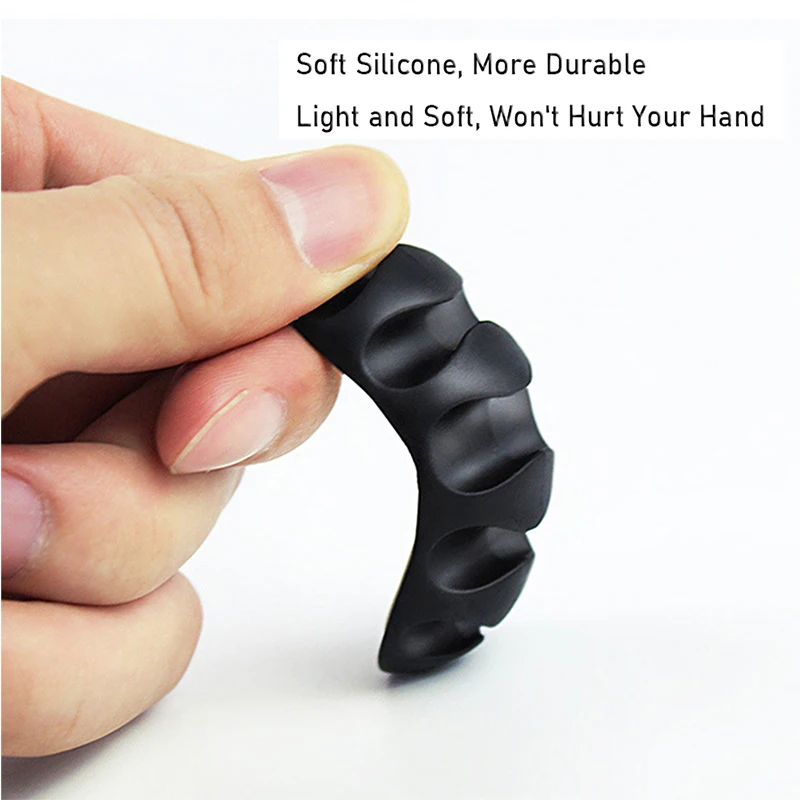 7 Holes USB Cable Organizer Cable Clamp Wire Winder Headphone Earphone Holder Cord Silicone Clip Phone Line Desktop Management