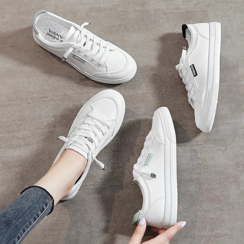 White Sneakers Women Summer Mesh Breathable Vulcanize Shoes Outdoor Walking Flats Female Spring Casual Shoes Chaussure Femme