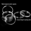 5PCS 38.6mm Transparent Circular Acrylic Coin Capsules Reusable Protective Collection Item Display Box Suitable for Collectors 1