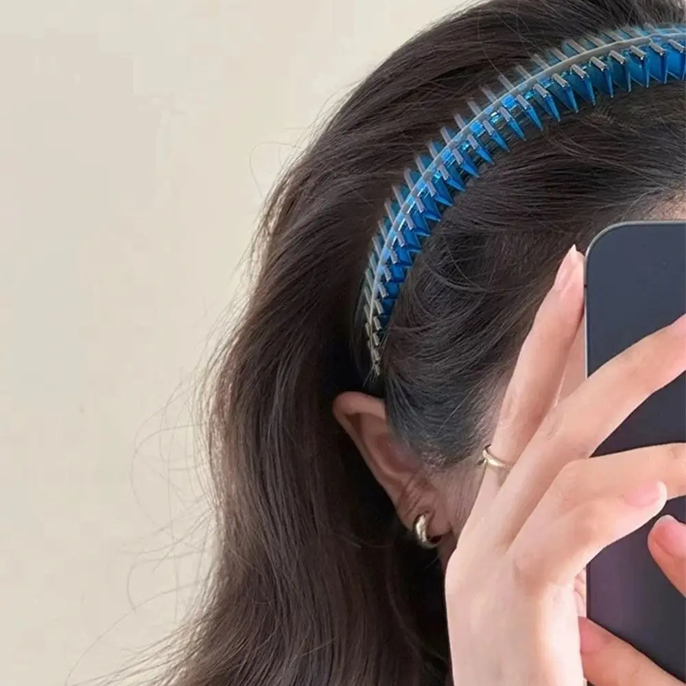 Fashion Acrylic Teeth Hair Hoop Non-slip Korean Style Headdress Broken Hair Finishing Headband Hair Accessories