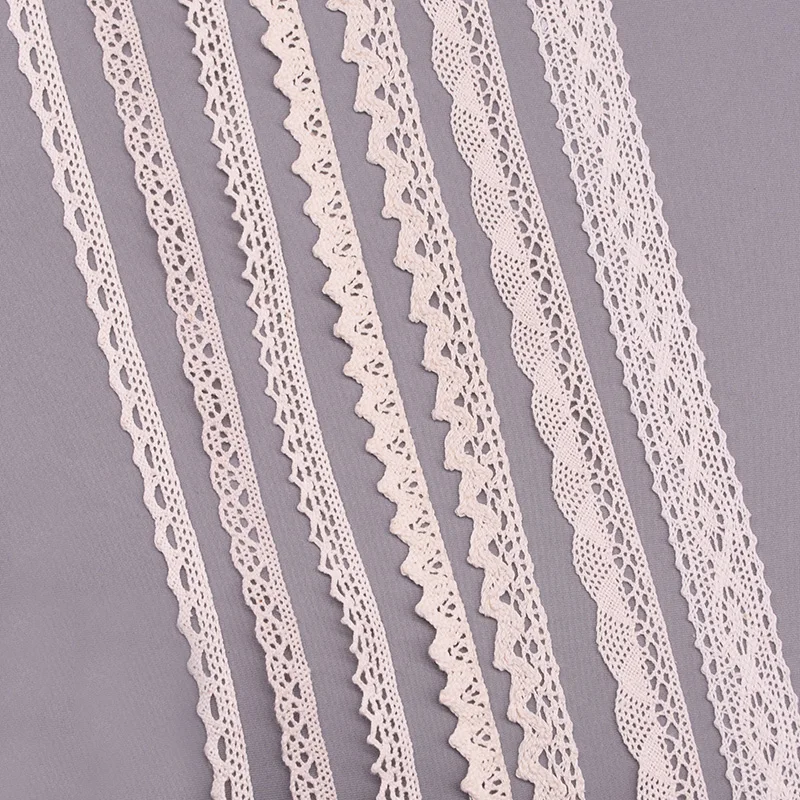 IDONGCAI Wide Beige Cotton Lace Trim – 4.8 Inch X 5 Yards, Natural Color Sewing Lace For DIY & Home Decor - View #10