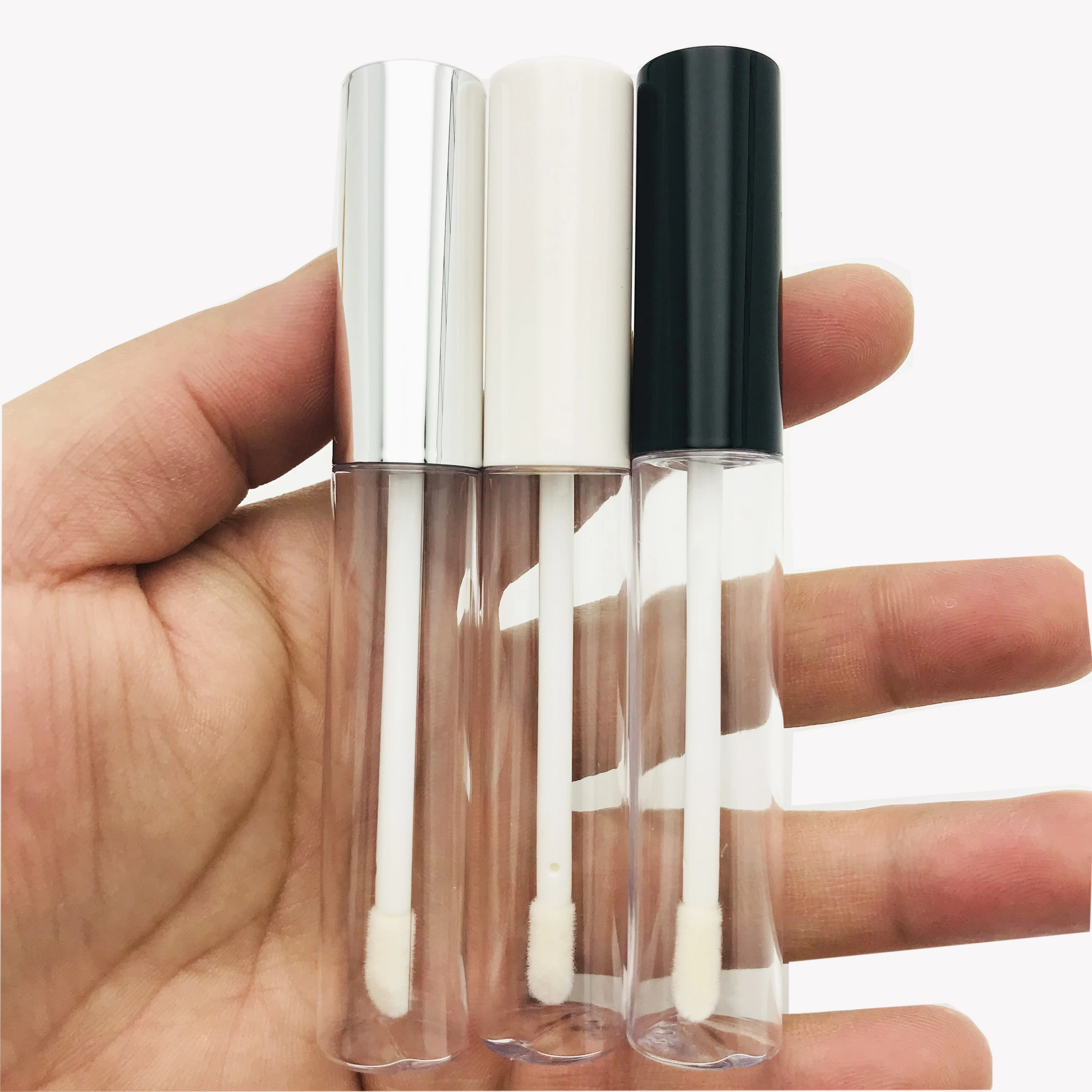 새로운 10ml 리필 형 립글로스 튜브 빈 립밤 용기 투명 플라스틱 DIY 립스틱 병 메이크업 도구