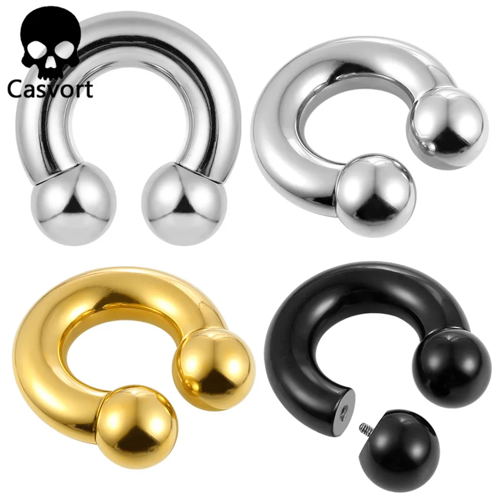 Casvort-2-PCS-Stainless-Steel-Piercing-Captive-Hoop-Rings-Tragus-Ear ...
