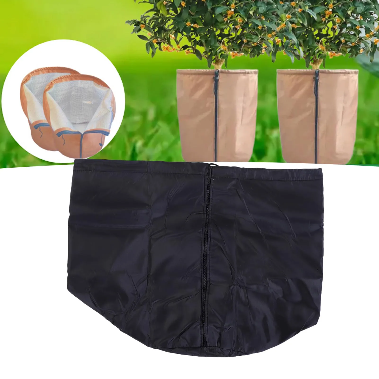 Plant Pot Protection Cover Oxford Cloth Aluminum Foil Thermal Flower Pot Protection Bag for Winter Garden Outdoor Potted Plants